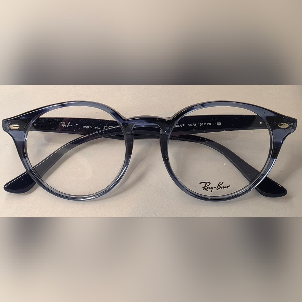 Ray-Ban Round Eyeglasses with Navy Frame